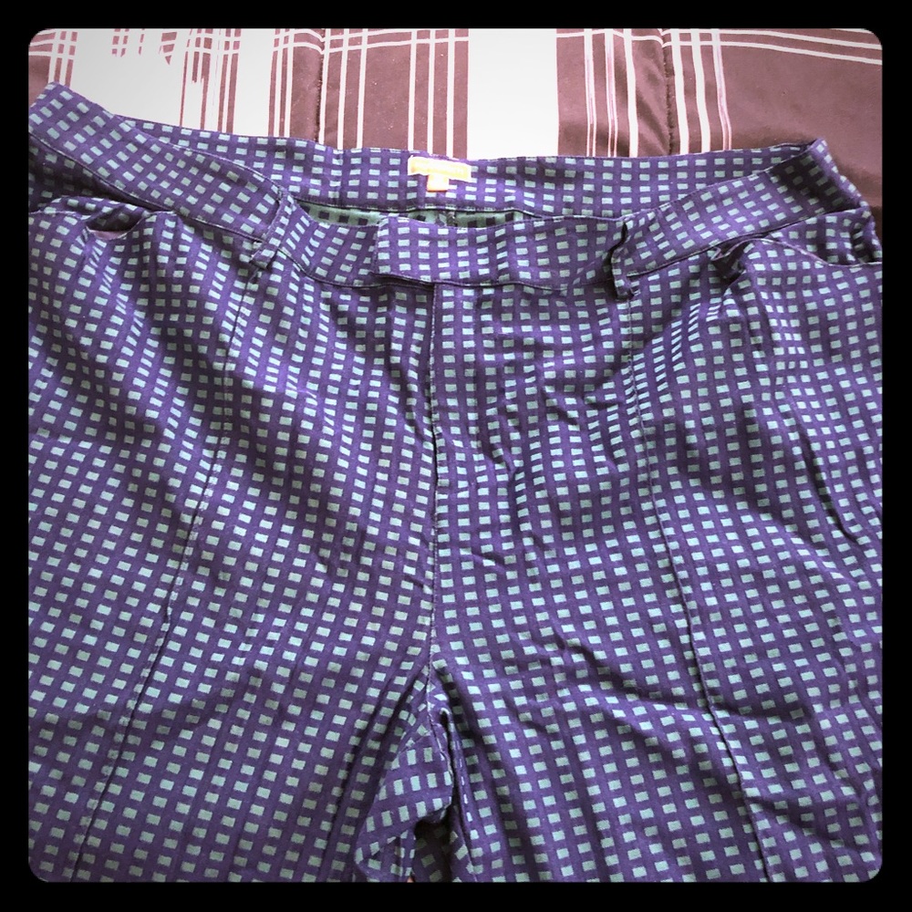 ModCloth checkered stretchy pixie pants & blouse